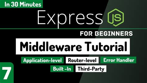 Learn Express Middleware In 30 Minutes Nodejs Tutorial For Beginners