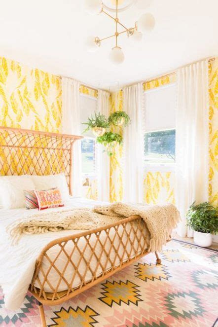 50 Trendy Bedroom Yellow Wallpaper Interiors Guest Bedroom Yellow