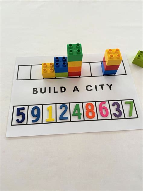Build A City Math Activities Preschool Kindergarten Math Activities