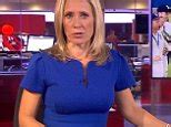 Bbc Newsreader Sophie Raworth Upstaged By Graphic Video Daily Mail Online