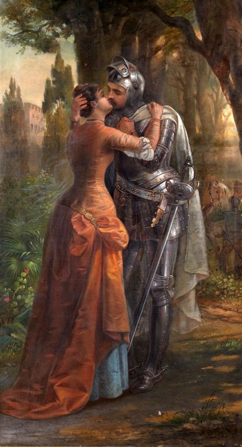 Knight And Fair Lady Romance Art Medieval Knight Romantic Art