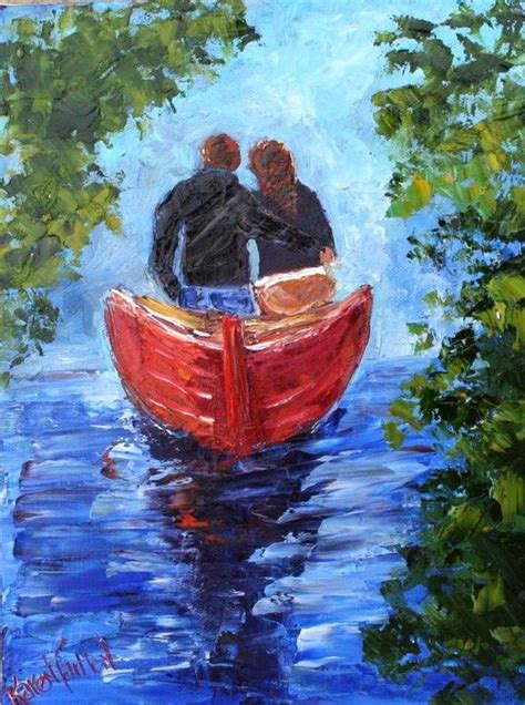 Custom Original Oil Painting Commission Romance By Karensfineart Couple