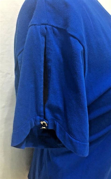 Blouse Jones New York Signature Pullover Womens Xl Split Short Sleeve