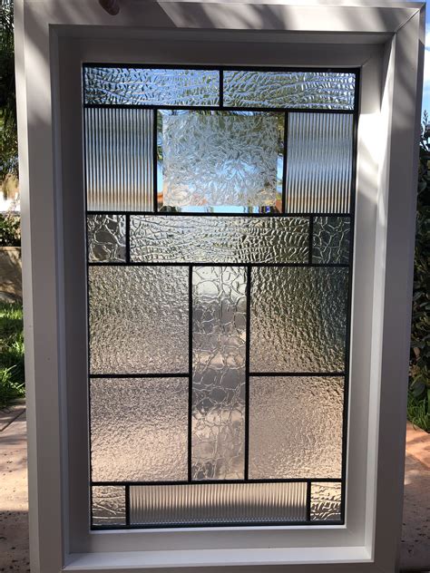 Vinyl Framed And Tempered Glass Insulated The Bakersfield Beveled Stained Glass Window