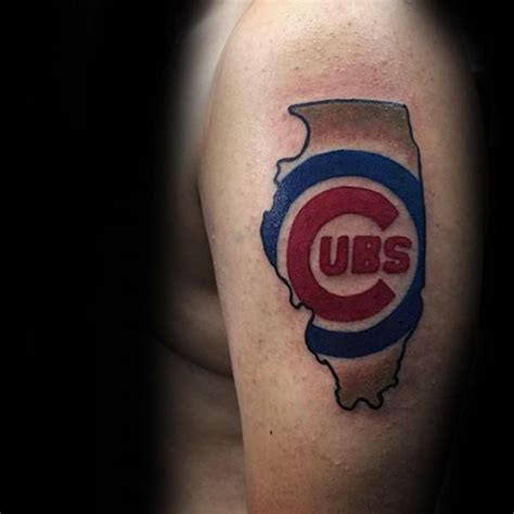 80 Chicago Cubs Tattoo Designs Für Männer Baseball Ideen Mann Stil