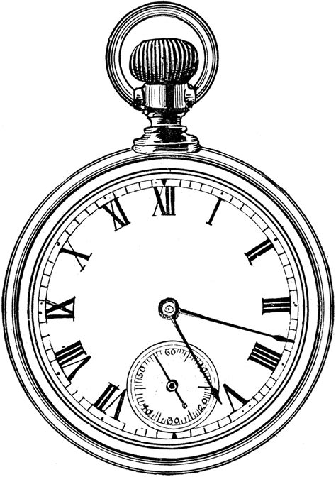Victorian fine silver pocket watch / fob watch. gold pocket watch clipart 20 free Cliparts | Download ...