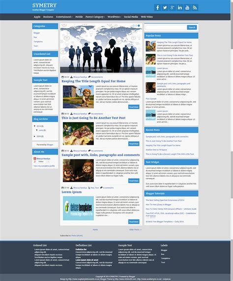 Best Free 3 Column Blog Templates And Themes