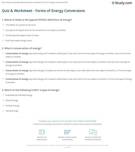 If you ally craving such a referred gizmo answer sheet books that will give you worth, acquire the unquestionably best. 32 Energy Conversions Worksheet Answers - Free Worksheet ...