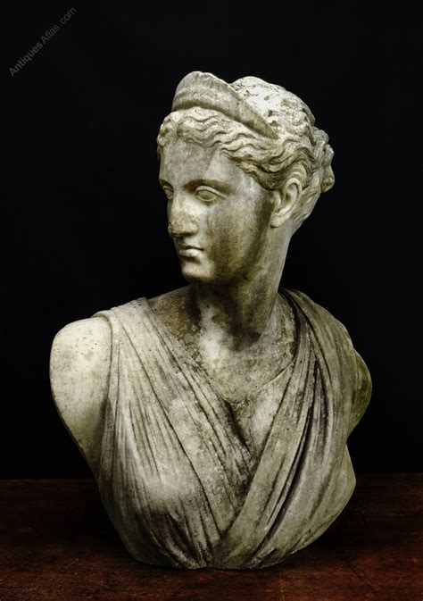 Antiques Atlas A Magnificent Marble Bust Of Diana The Huntress