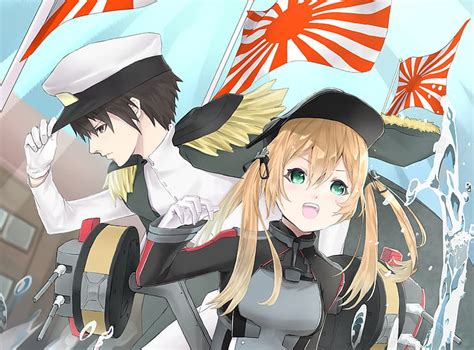 Hd Wallpaper Anime Kantai Collection Admiral Kancolle Prinz Eugen