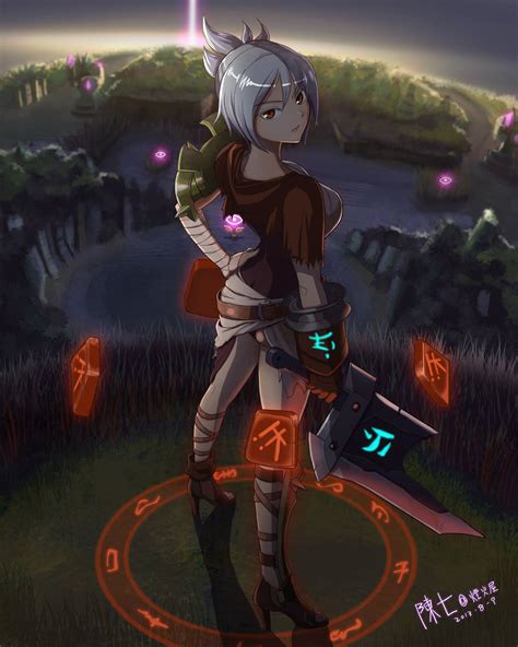 Riven League Of Legends Lol Cute Girl Art Beautiful