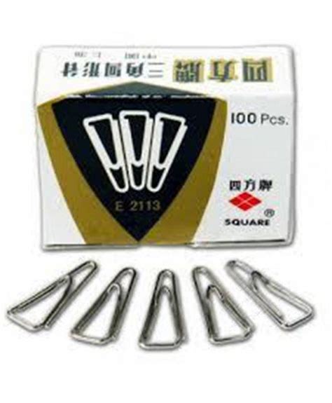 Square Paper Clip 625 25mm Triangle Shape 100pcspack Supplier In