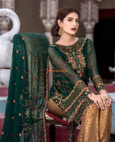 Maryam’s Chiffon Designs Collection Master Replica 2020 Latest Bridal Dresses Pakistani Dress