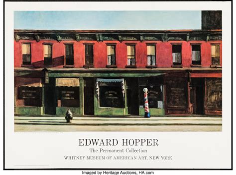 Edward Hopper Whitney Museum Of Art 1988 Museum Poster 36 25 Lot 51284 Heritage Auctions