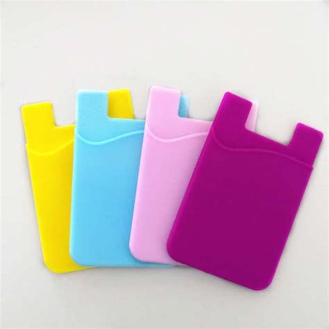 Wholesale Silicone Smart Wallet Back Card Holder 3m Self Adhesive