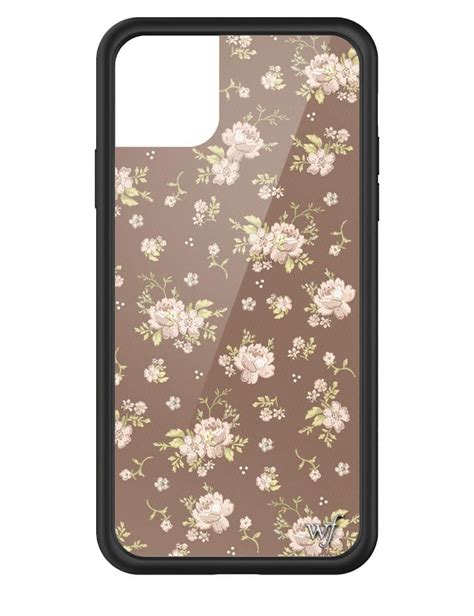 Wildflower Brown Floral Iphone 11 Pro Max Case Wildflower Cases