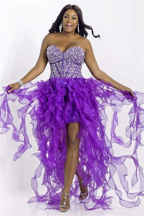 Modest Purple Plus Size Prom Dresses Sweetheart Beaded Organza Long