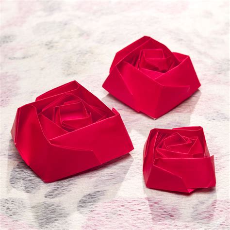 Origami Rose Free Craft Project