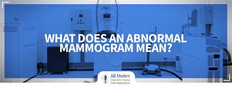 Abnormal Mammogram Diagnosis Aq Imaging Network