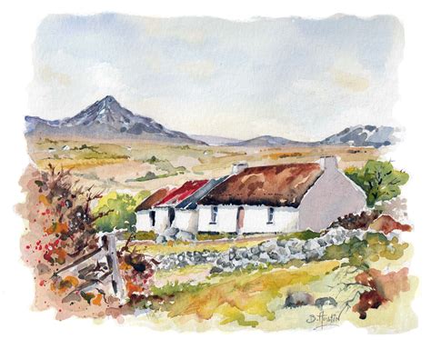 Donegal Ireland Watercolor Landscape Paintings Watercolor