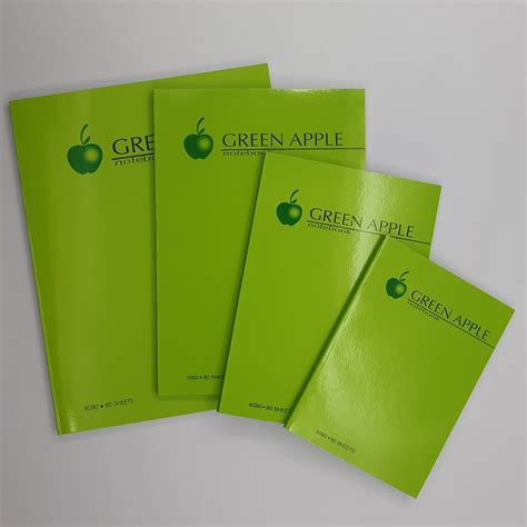 Green Appled Padded Notebooks Regular Sized Shopee Philippines