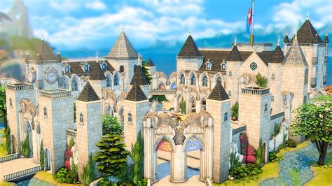Medieval Windenburg Castle 🏰 The Sims 4 Speed Build Qanda No Cc