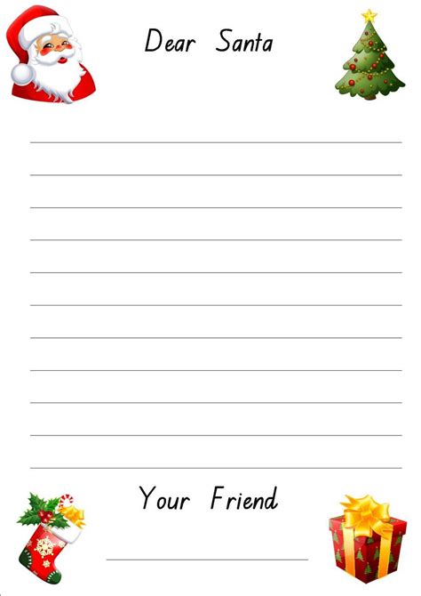 Christmas Writing Paper Free Printable