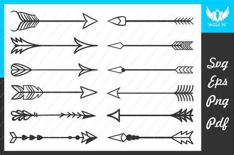 Arrows Arrows Svg Cricut And Silhouette Cut Files Fleches