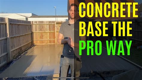 Part Full Garden Room Build How To Lay A Concrete Base Youtube