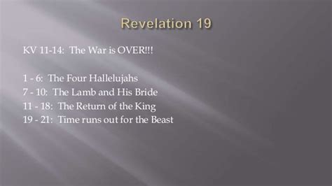 Revelation 19 Chapter Summary