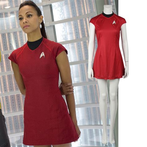 star trek uniform star trek into darkness nyota uhura dress cosplay costume red dress halloween