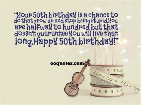 Happy 50th Birthday Quotes Quotesgram