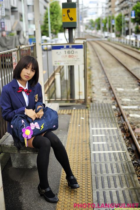 Japanese Girl On Train