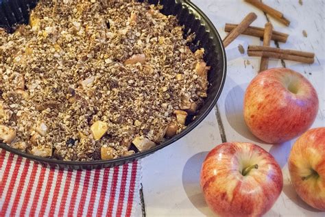 Recept Appel Crumble Met Havermout En Kaneel