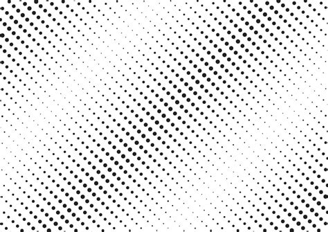 Abstract Black Diagonal Halftone Pattern On White Background Dotted