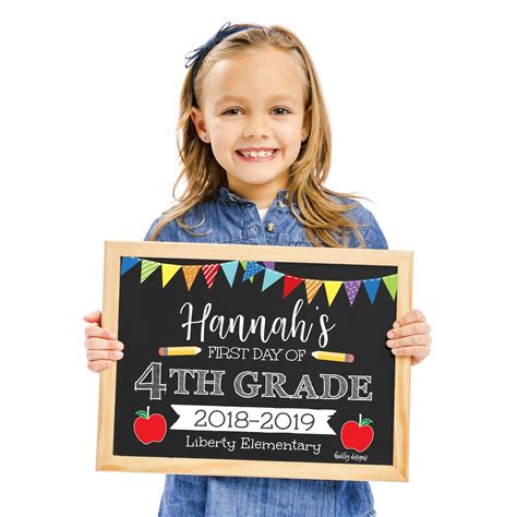 First Day Of School Sign First Day Of School Chalkboard Printable