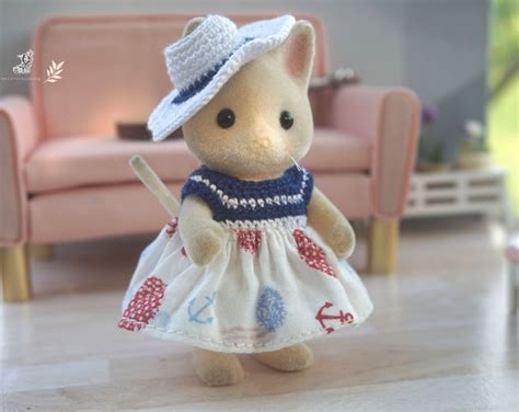 Calico Critters Sylvanian Families Crochet Clothes Outfit Etsy