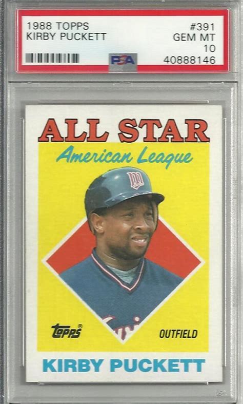 Auction Prices Realized Baseball Cards 1988 Topps Kirby Puckett