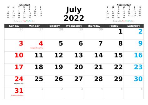 July 8 2022 Calendar Month Calendar Printable