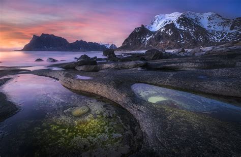 Norway Light Sunset At Utakleiv Nordland Norway By Jonathan Le