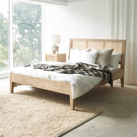 4.4 out of 5 stars 70. Teak Bed Frame | Rattan Bed Australian Size - Whitewash ...