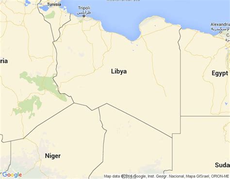 Lībija Karte Pilsētas