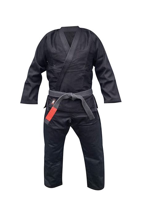 Your Jiu Jitsu Gear Brazilian Jiu Jitsu Premium 350 Uniform Black Yjjg