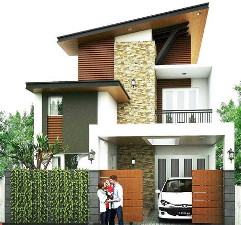 Model Rumah Sederhana India 80 Desain Rumah Minimalis 2 Lantai 6x15