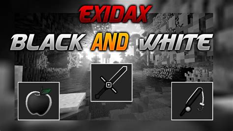 Minecraft Exidax Black And White Pack Nuevo Texture Pack Pvp Youtube