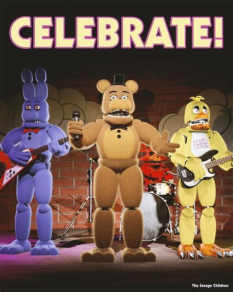 Celebrate Fnaf Posters Redbubble