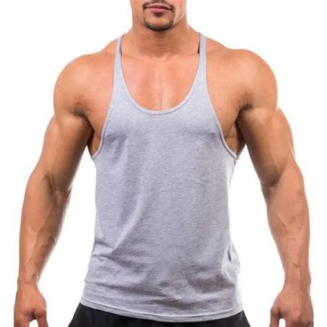 2019 New Summer Men S Tank Top Sleeveless Top Vest Muscle Gym Fitness Bodybuilding Sleeveless