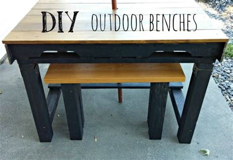 How To Build Simple Diy Outdoor Benches With A 4x4 Post And 2x10 Plank