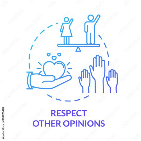 Respect Other Opinions Concept Icon Understand And Accept Friends