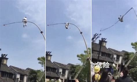Chinese Acrobat Falls After Stunt Goes Horribly Wrong